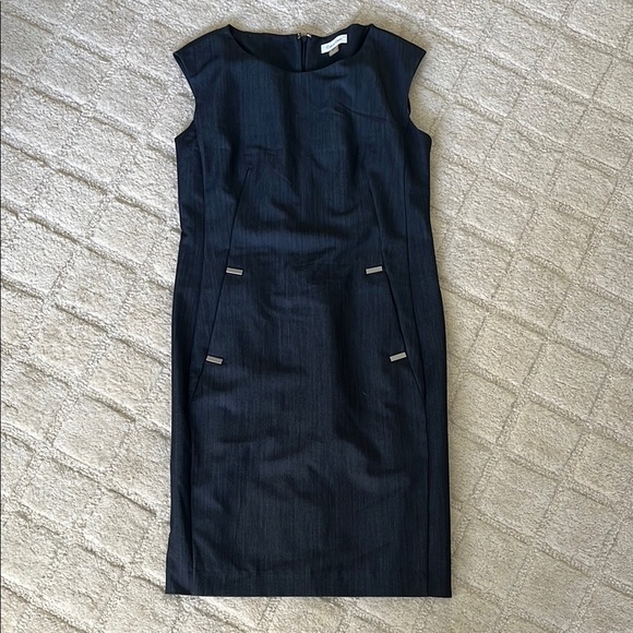 Calvin Klein Blue Sheath Dress - Picture 3 of 7
